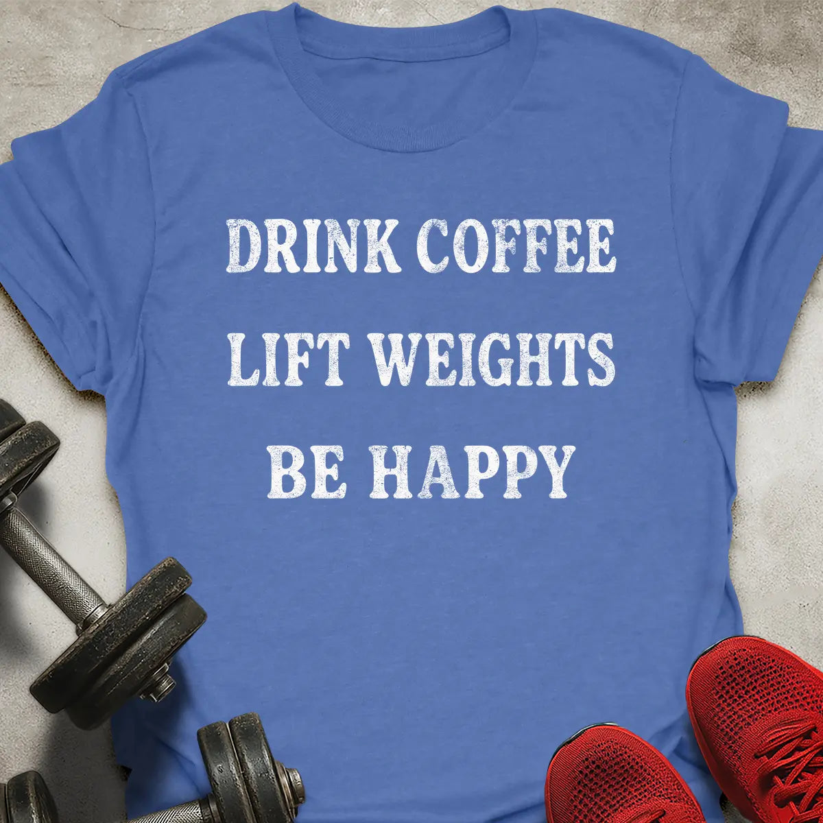 Coffee Weights Happy T-Shirt