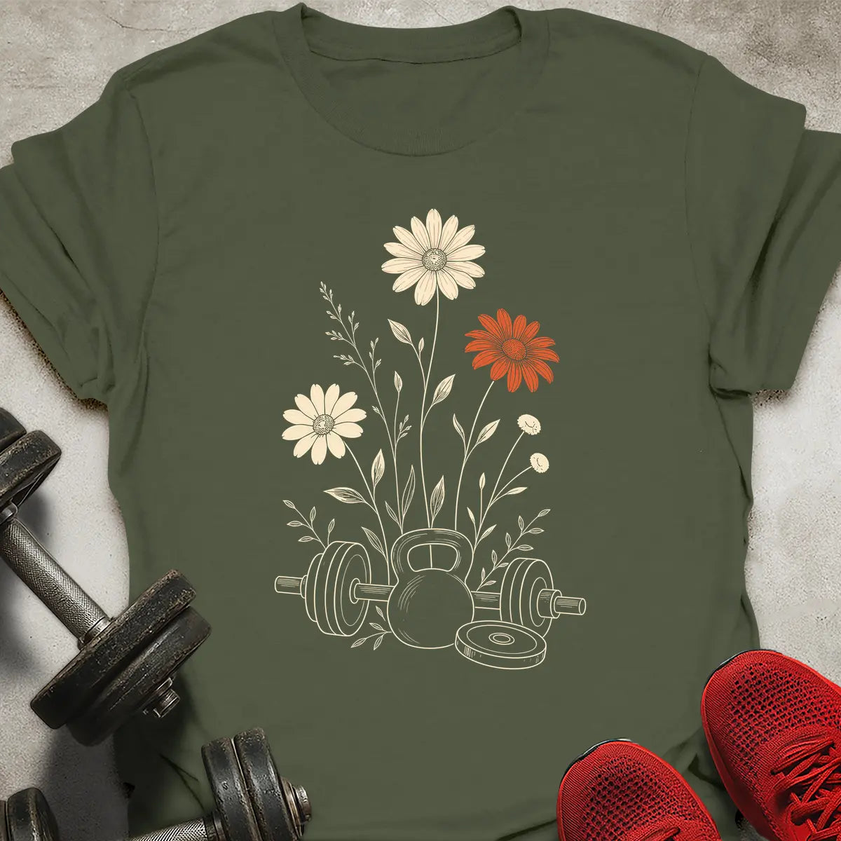 Floral Fitness T-Shirt