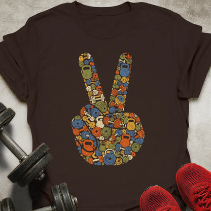 Peace Sign Weights T-Shirt