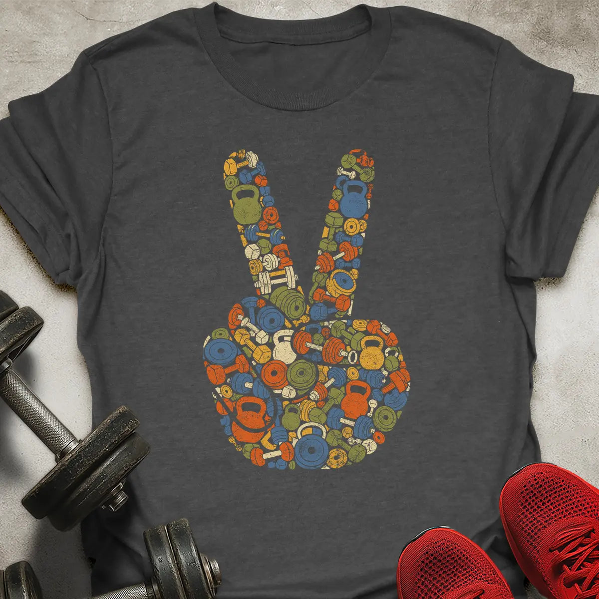 Peace Sign Weights T-Shirt
