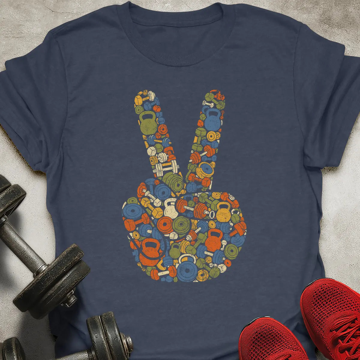 Peace Sign Weights T-Shirt