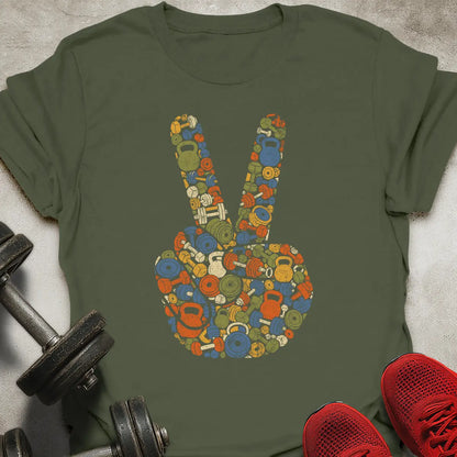 Peace Sign Weights T-Shirt