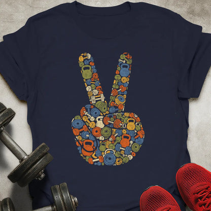Peace Sign Weights T-Shirt