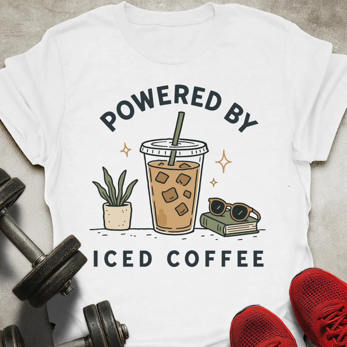 Powered By Iced Coffee T-Shirt