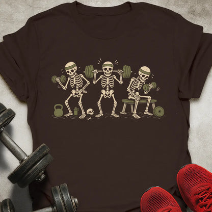 3 Gym Skeletons T-Shirt
