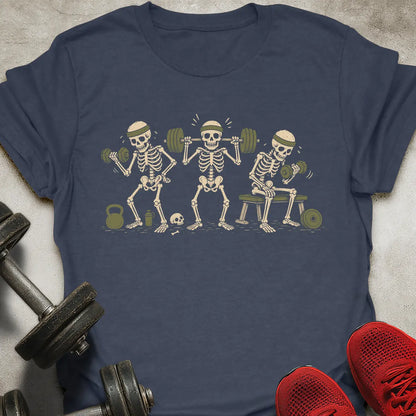 3 Gym Skeletons T-Shirt