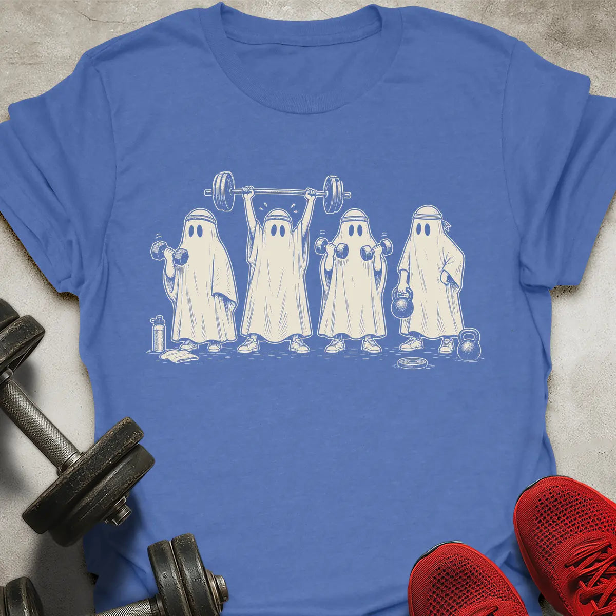 Gym Bedsheet Ghosts T-Shirt