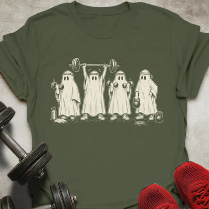 Gym Bedsheet Ghosts T-Shirt