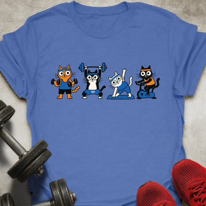 Gym Cat Row T-Shirt