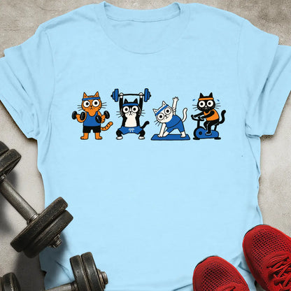 Gym Cat Row T-Shirt