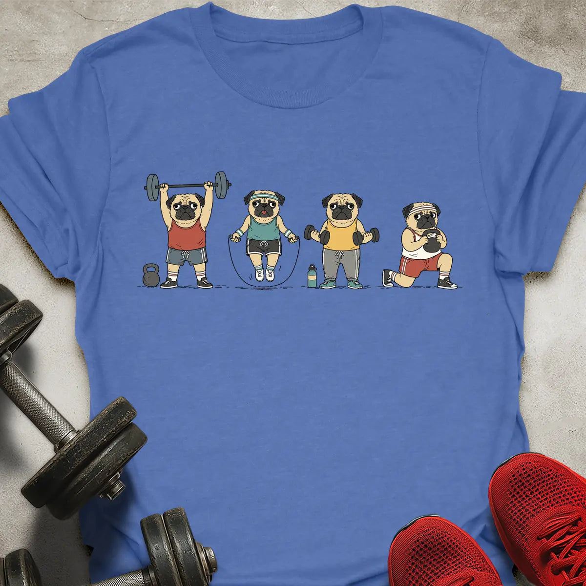 Gym Pugs T-Shirt