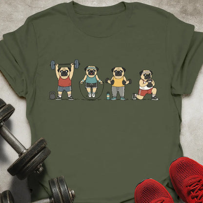 Gym Pugs T-Shirt
