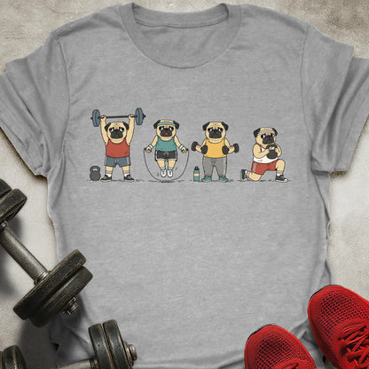 Gym Pugs T-Shirt
