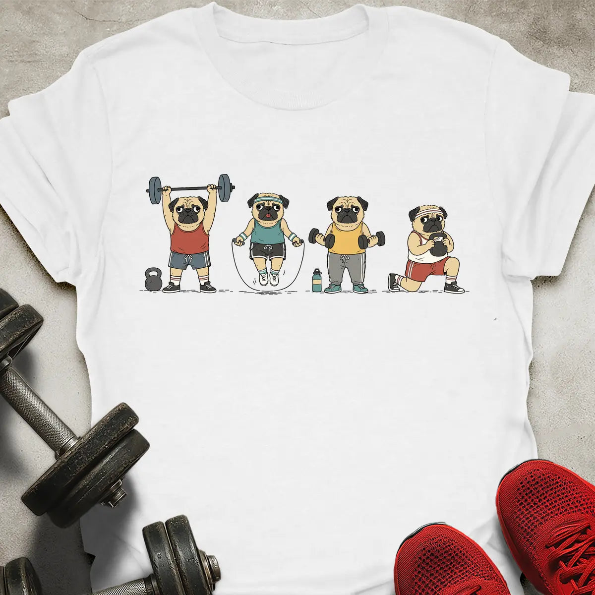 Gym Pugs T-Shirt