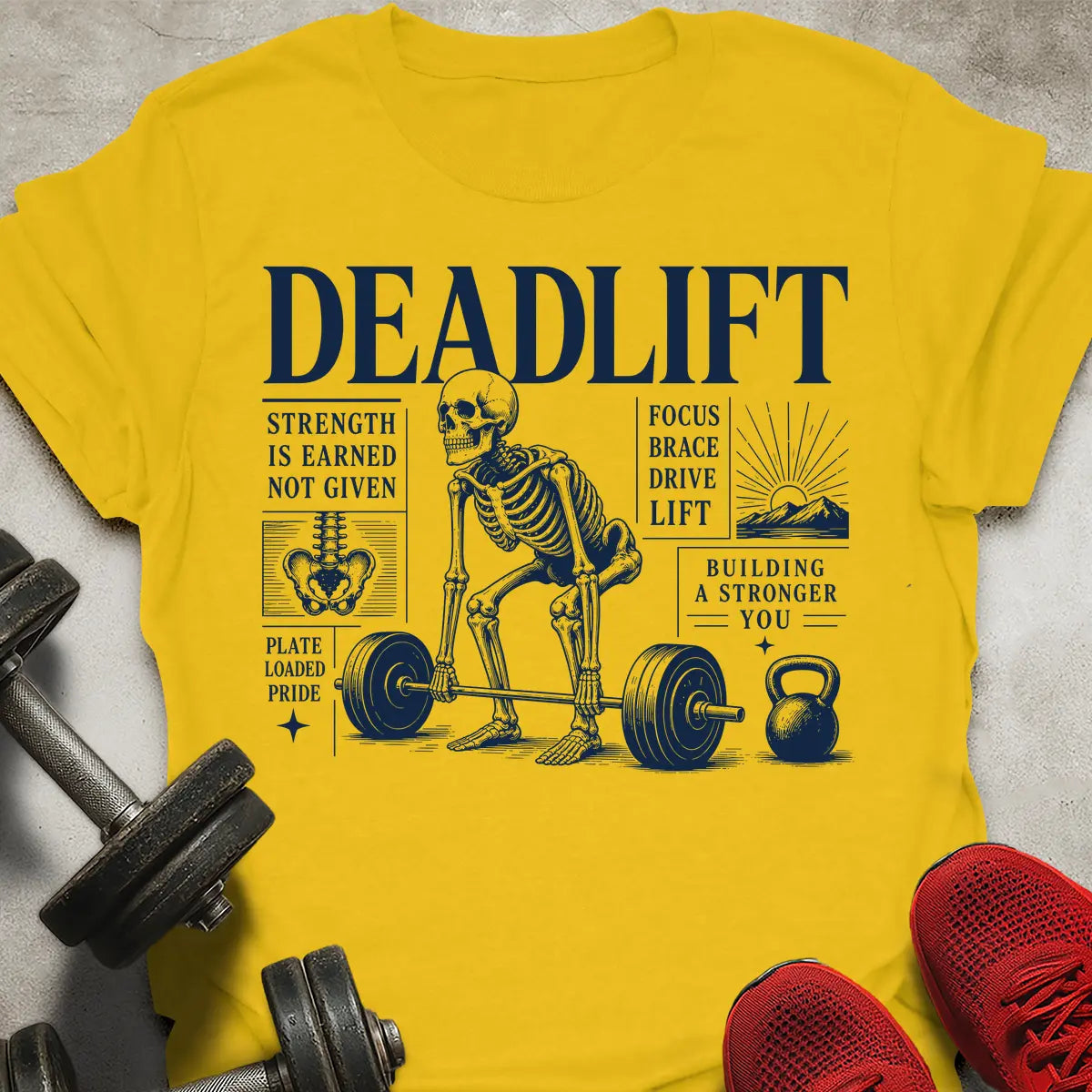 Deadlift Vintage Layout T-Shirt