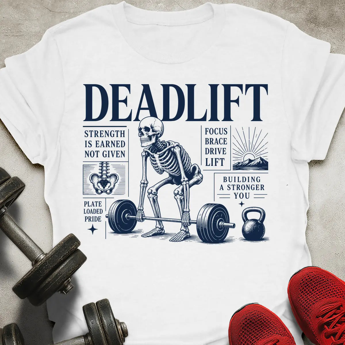 Deadlift Vintage Layout T-Shirt