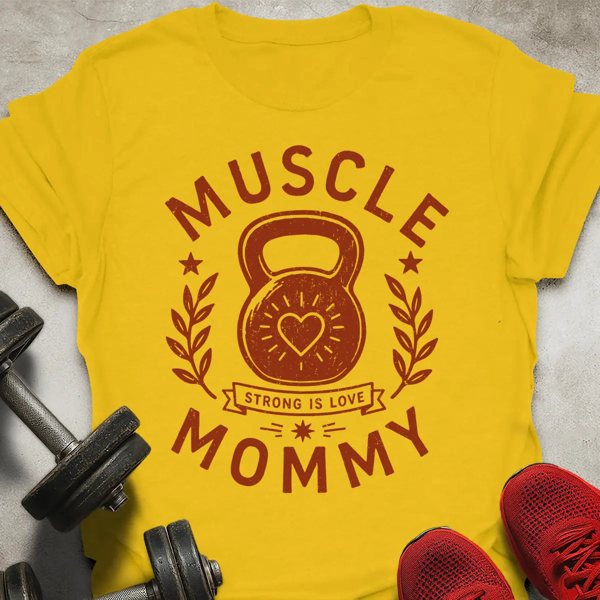 Muscle Mommy Badge T-Shirt