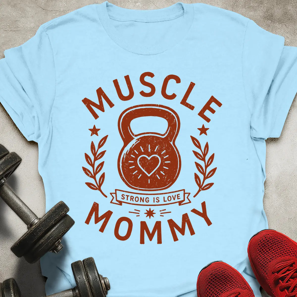 Muscle Mommy Badge T-Shirt
