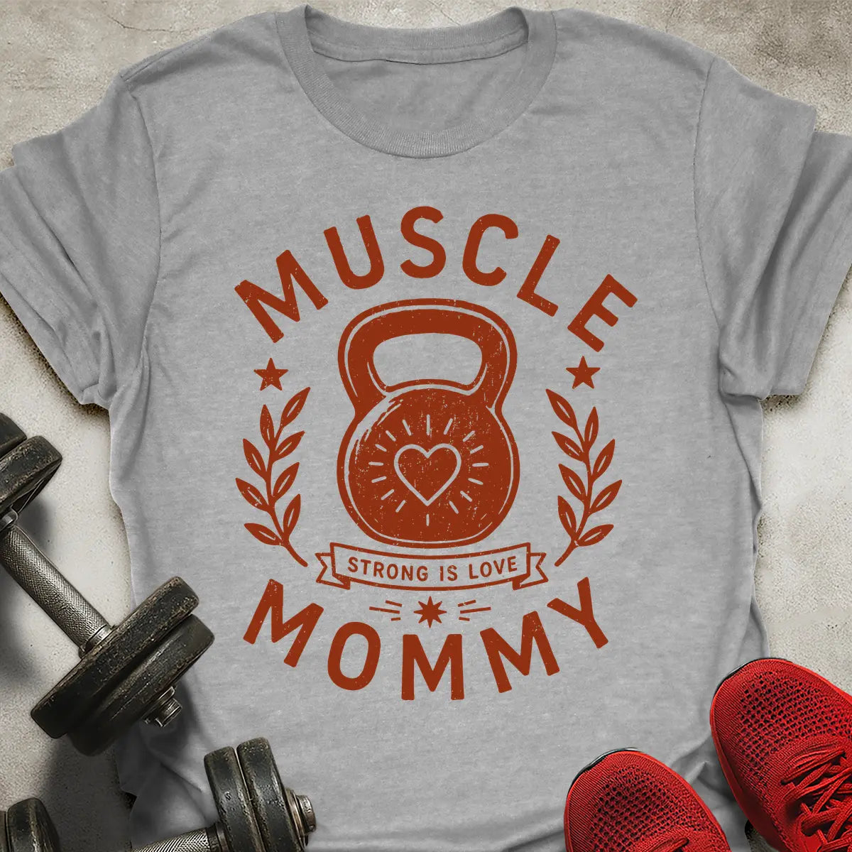 Muscle Mommy Badge T-Shirt