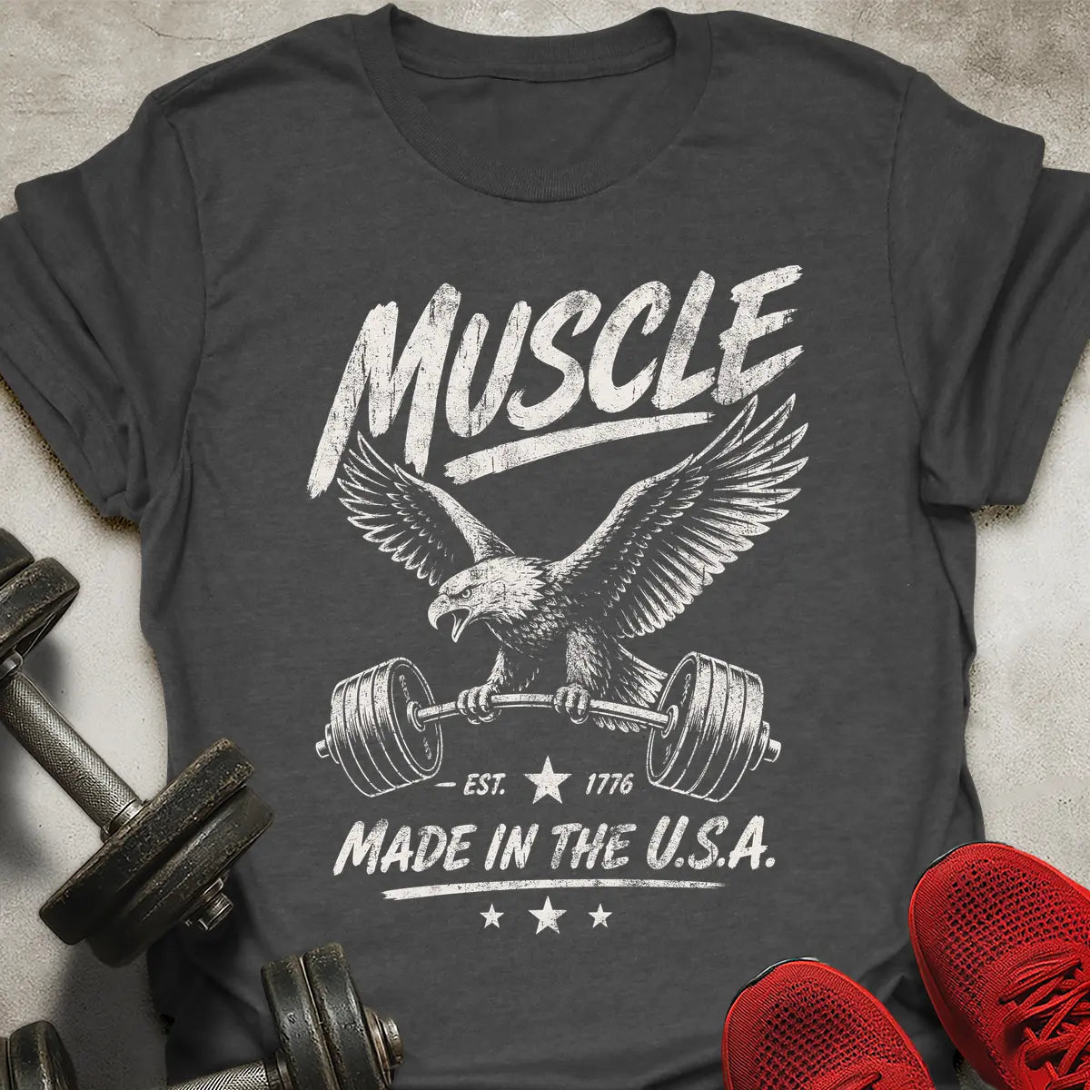 Muscle Made In USA T-Shirt