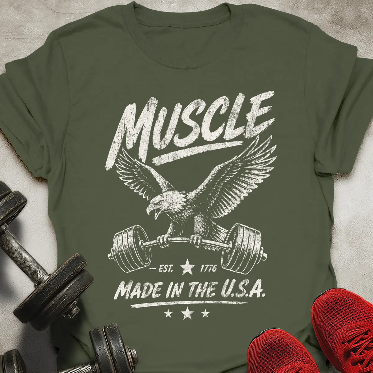 Muscle Made In USA T-Shirt