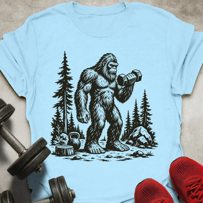 Bigfoot Working Out T-Shirt