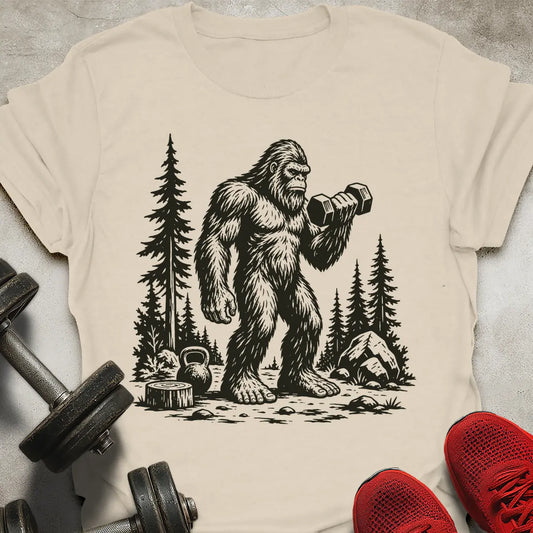Bigfoot Working Out T-Shirt
