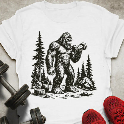 Bigfoot Working Out T-Shirt