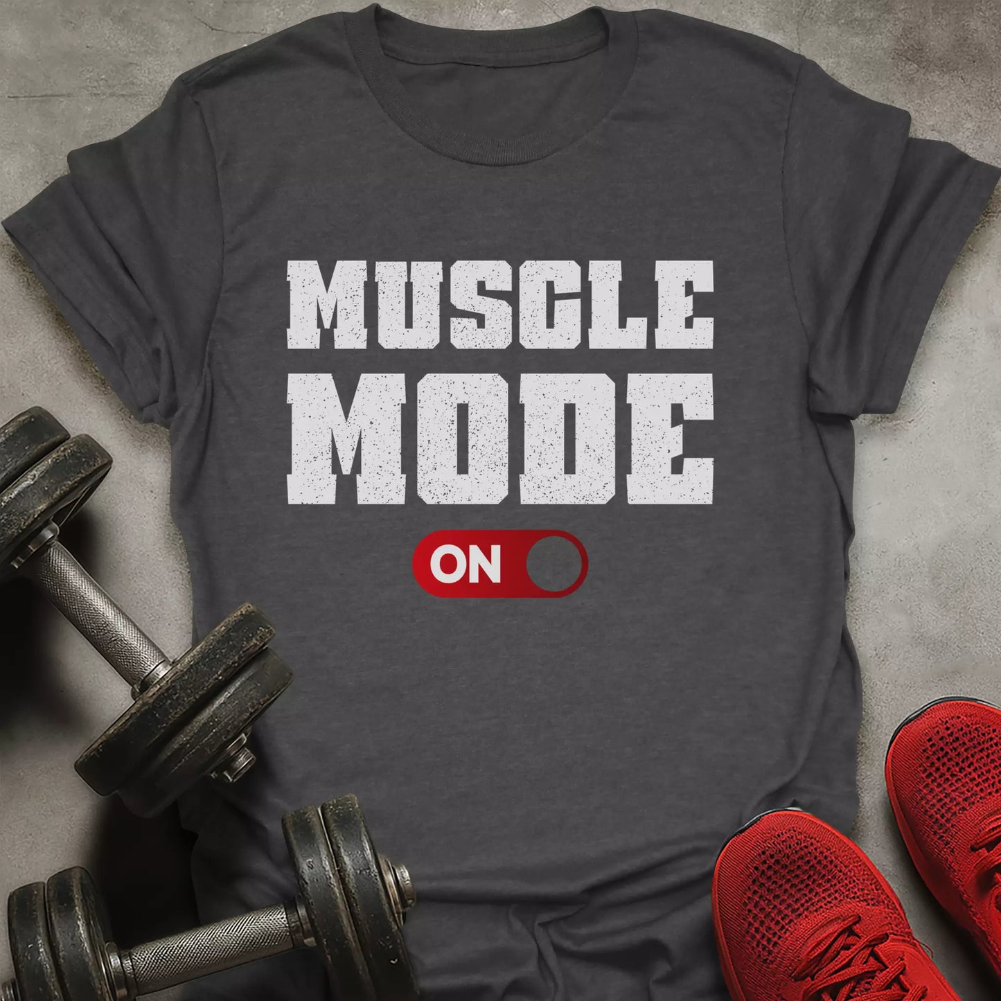 Muscle Mode On T-Shirt
