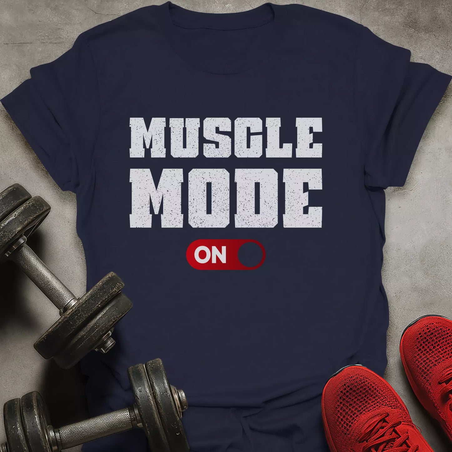 Muscle Mode On T-Shirt