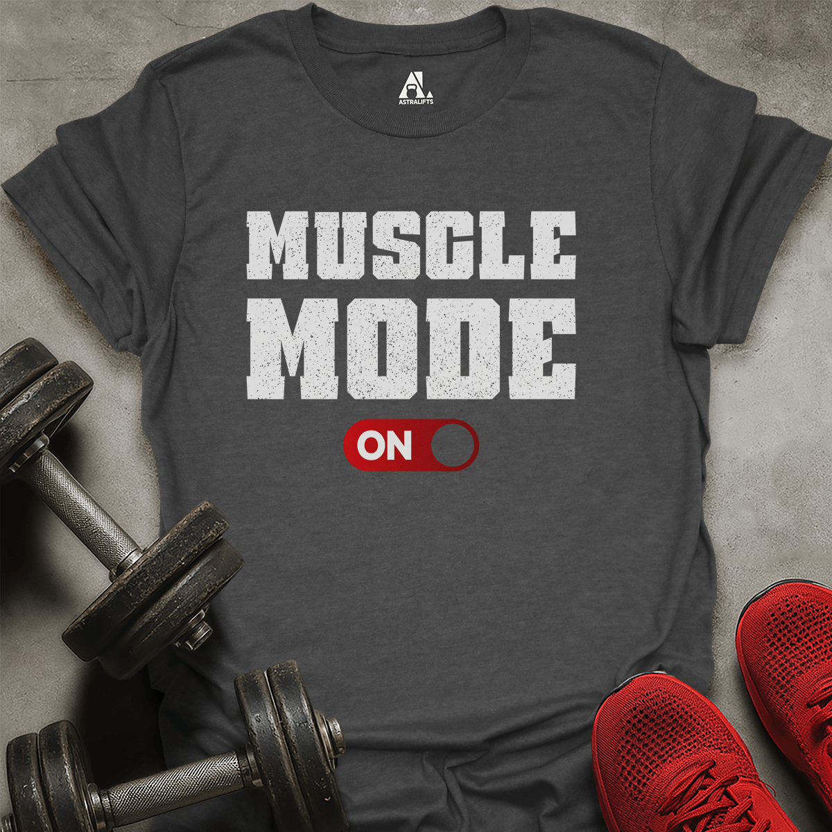 Muscle Mode On T-Shirt