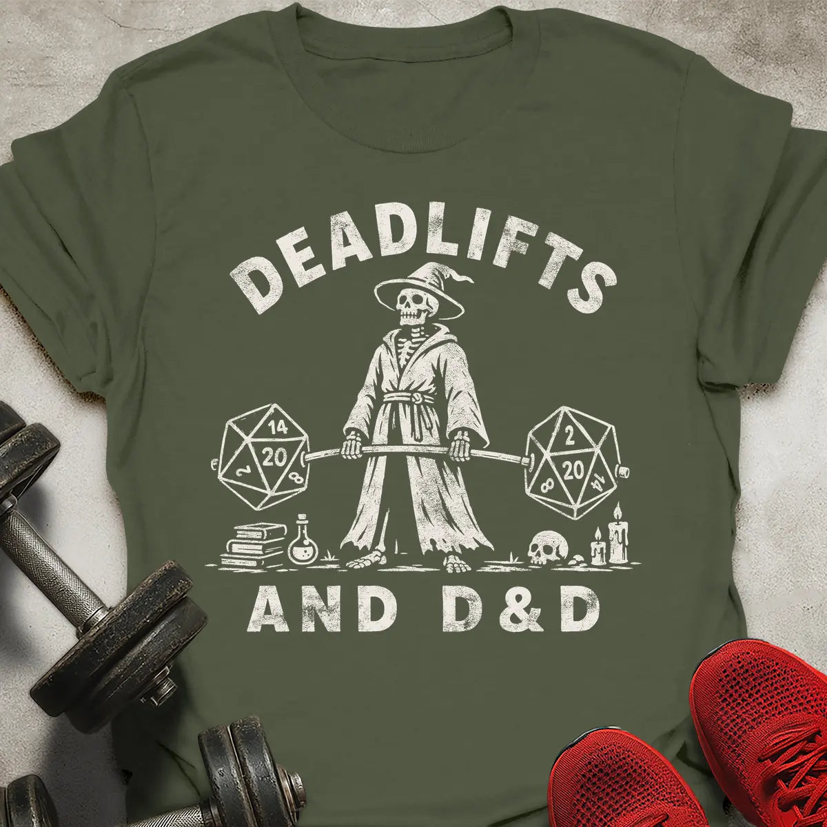 Deadlifts and D&D T-Shirt