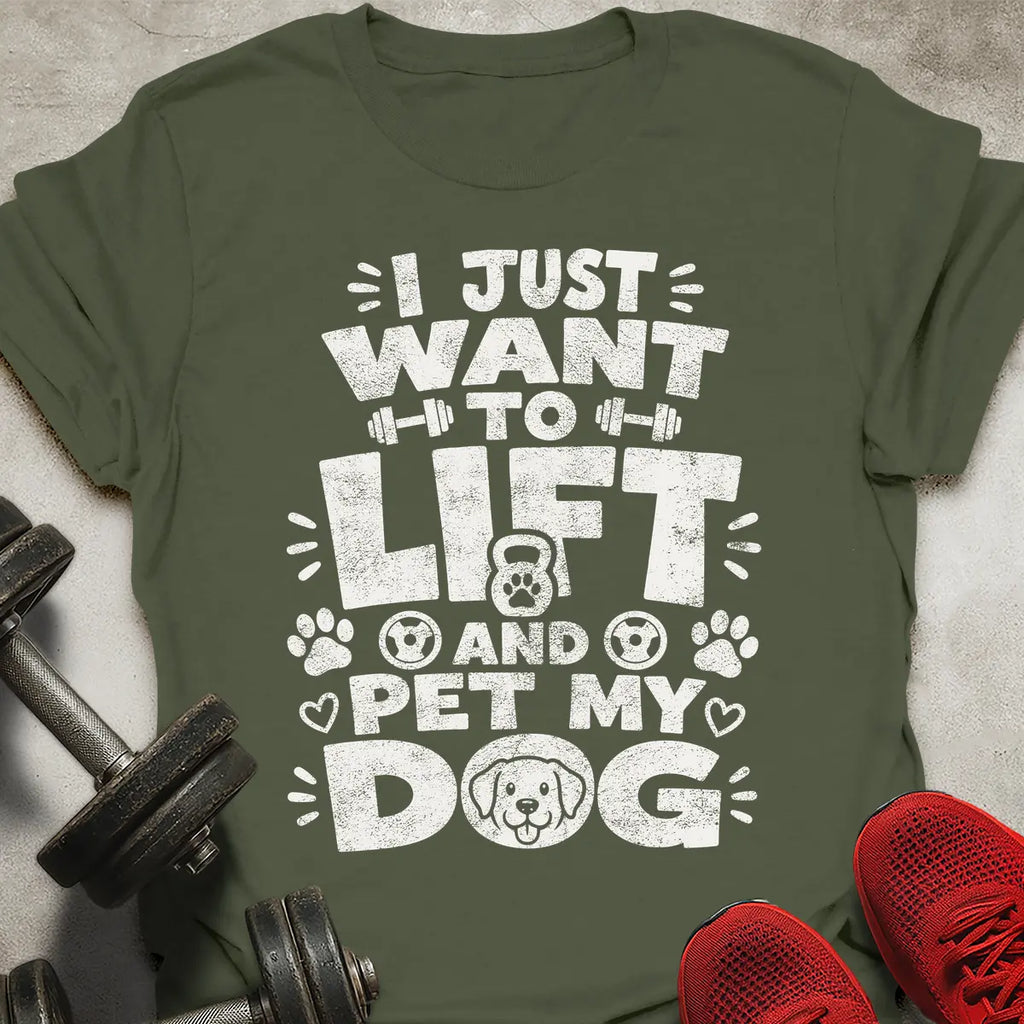 Lift And Pet Dog T-Shirt