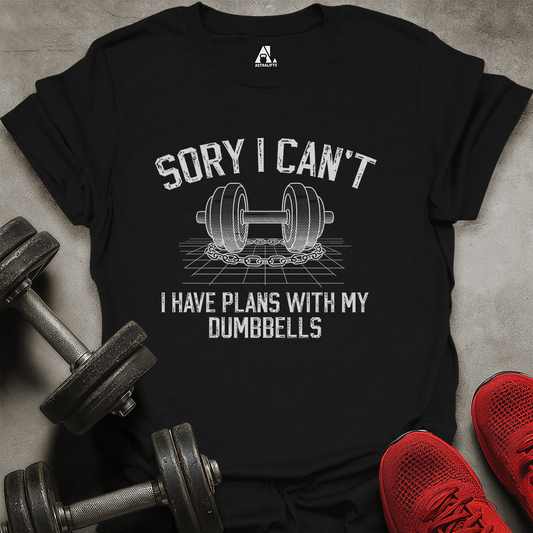 Plans With Dumbbells T-Shirt