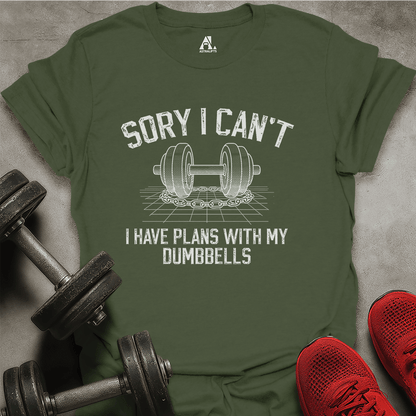 Plans With Dumbbells T-Shirt