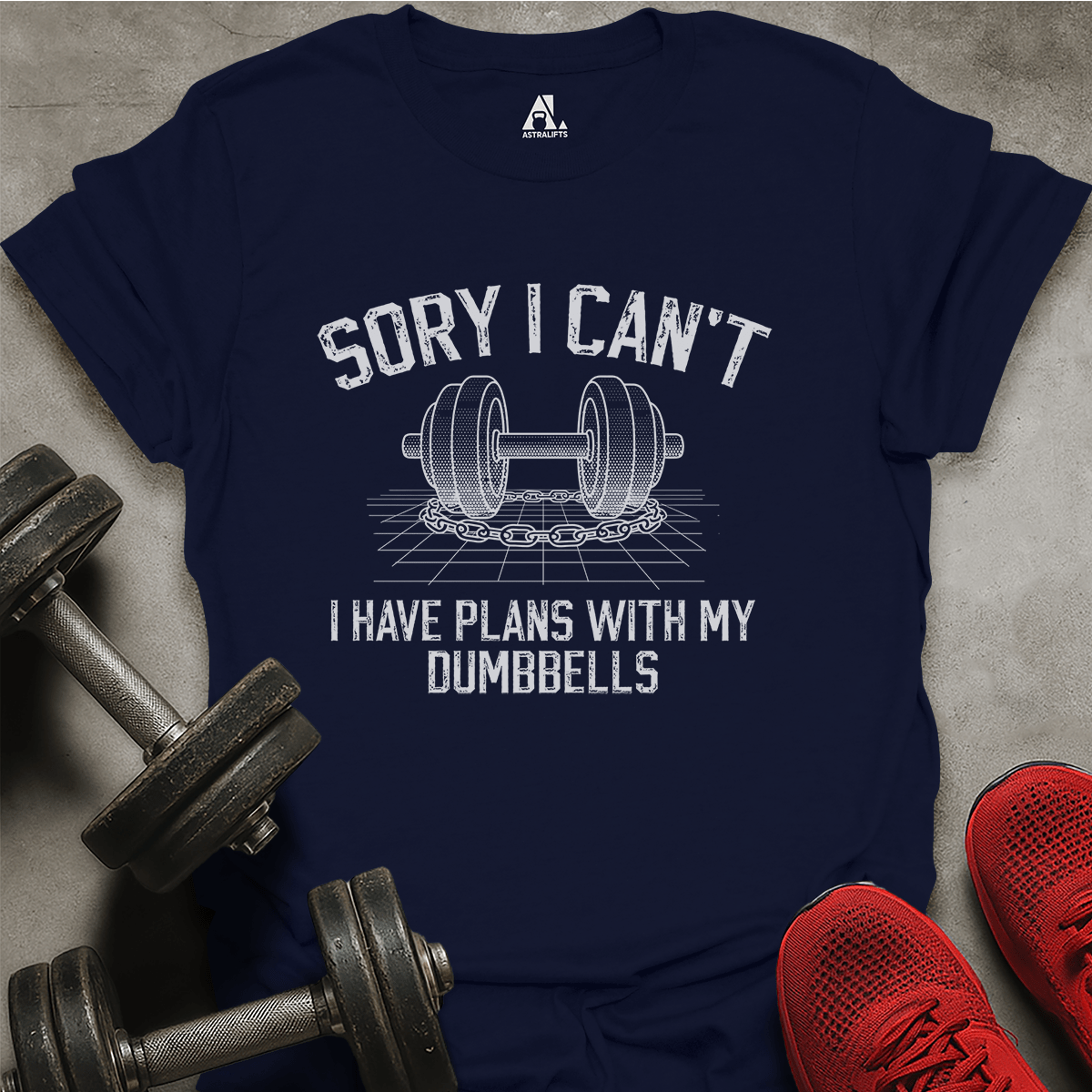 Plans With Dumbbells T-Shirt