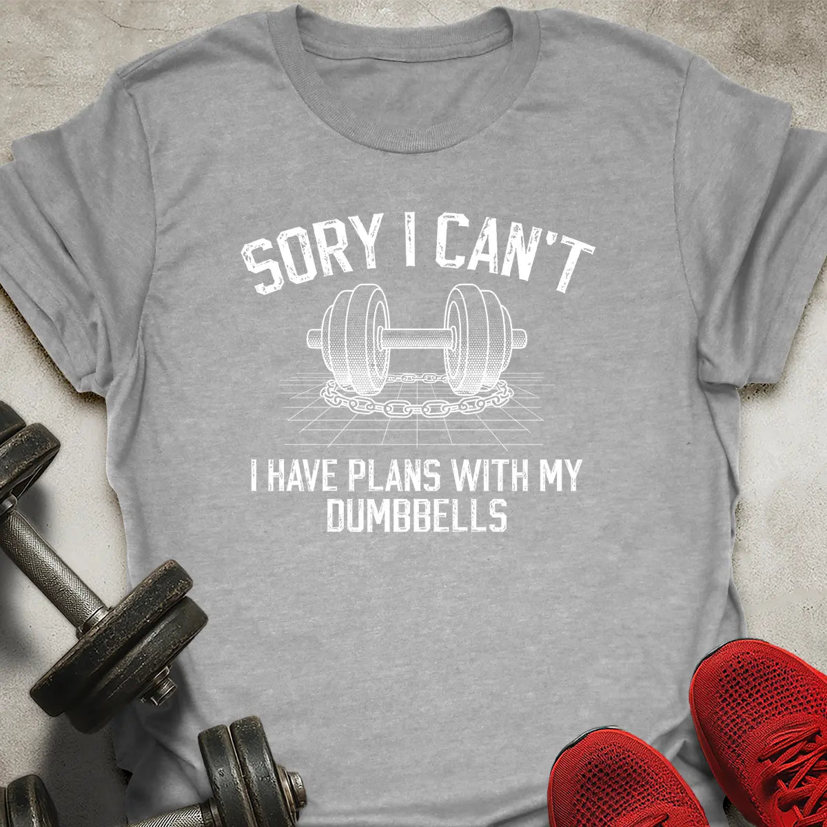 Plans With Dumbbells T-Shirt