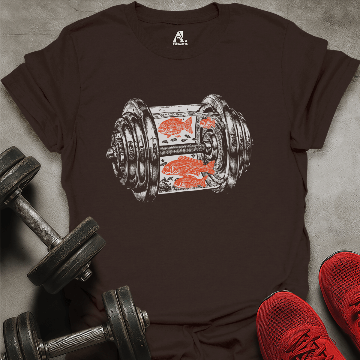 Dumbbell Aquarium T-Shirt