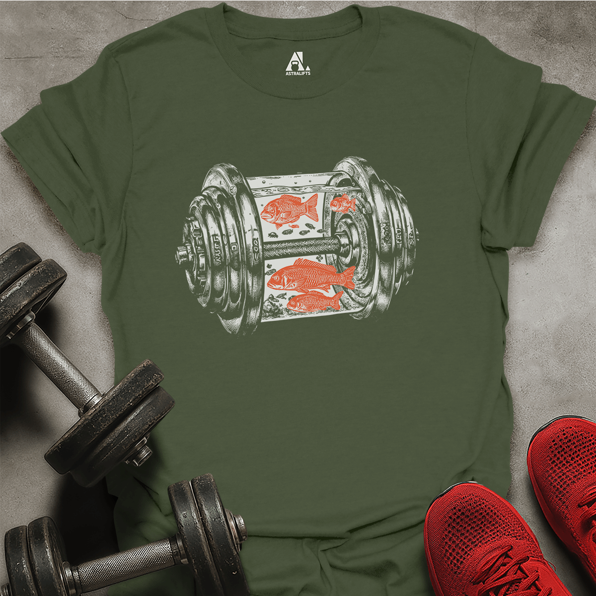 Dumbbell Aquarium T-Shirt