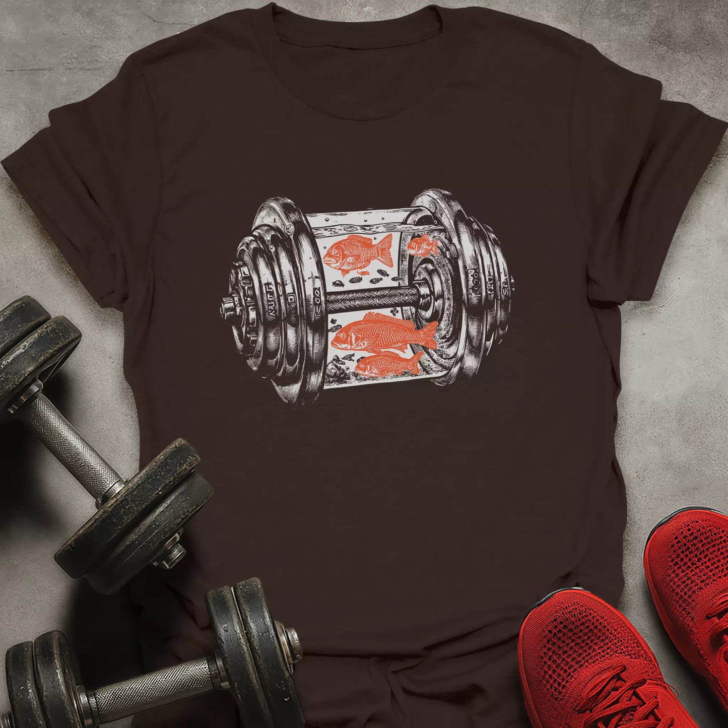 Dumbbell Aquarium T-Shirt