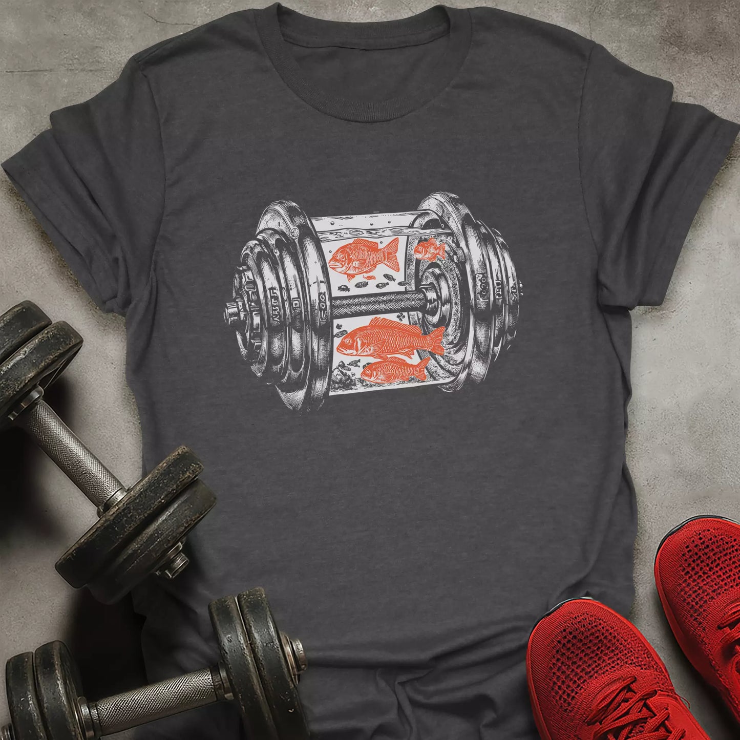 Dumbbell Aquarium T-Shirt