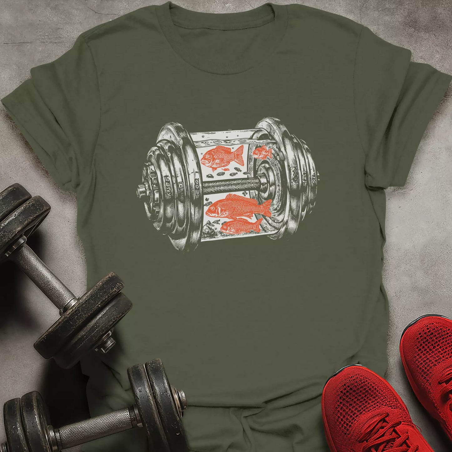 Dumbbell Aquarium T-Shirt