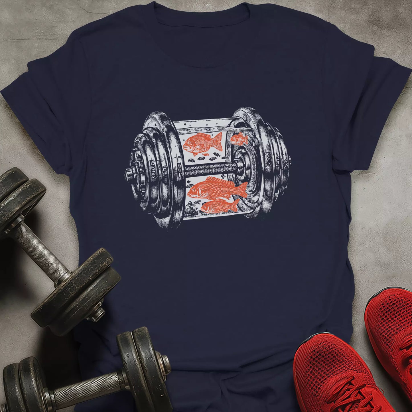 Dumbbell Aquarium T-Shirt