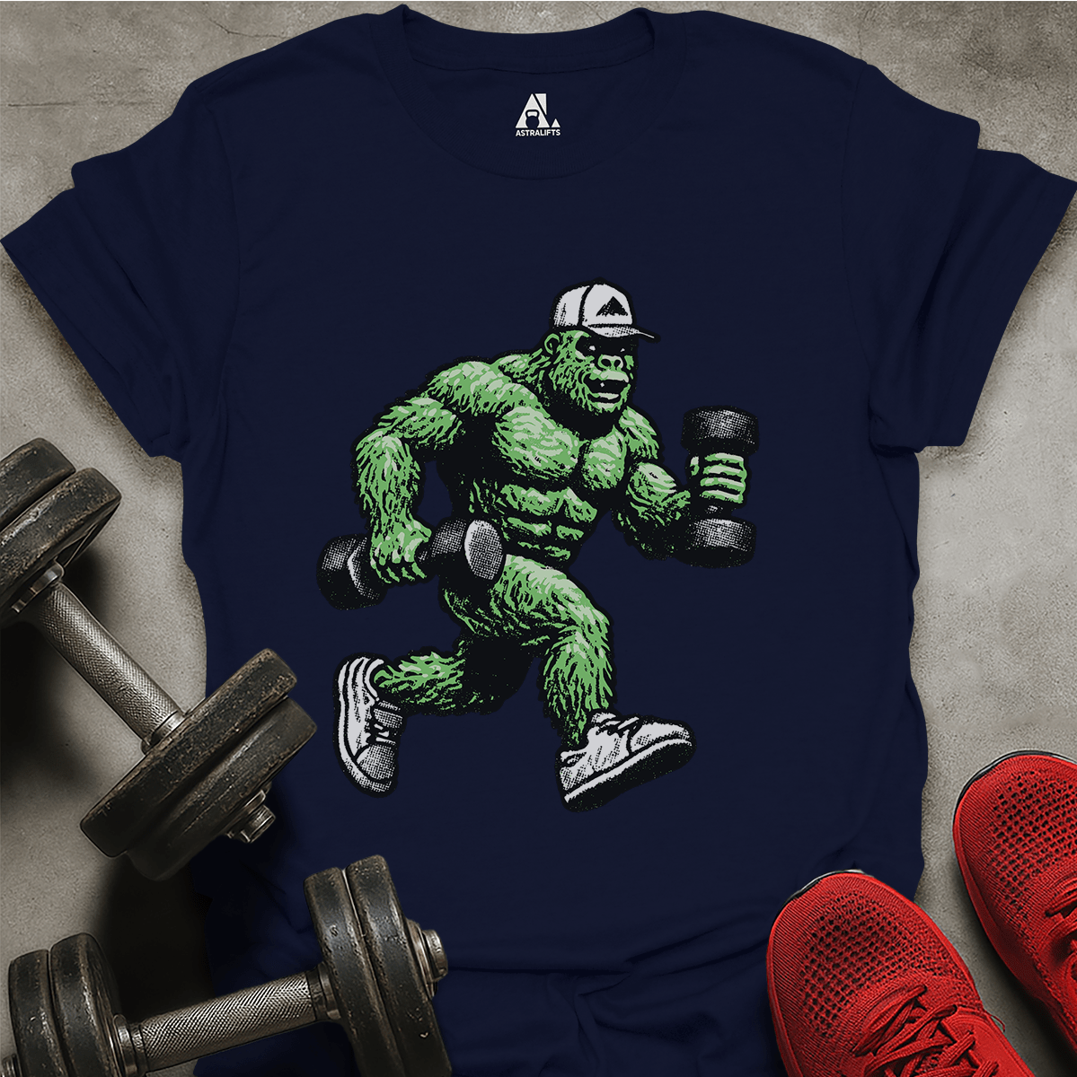 Green Big Foot T-Shirt