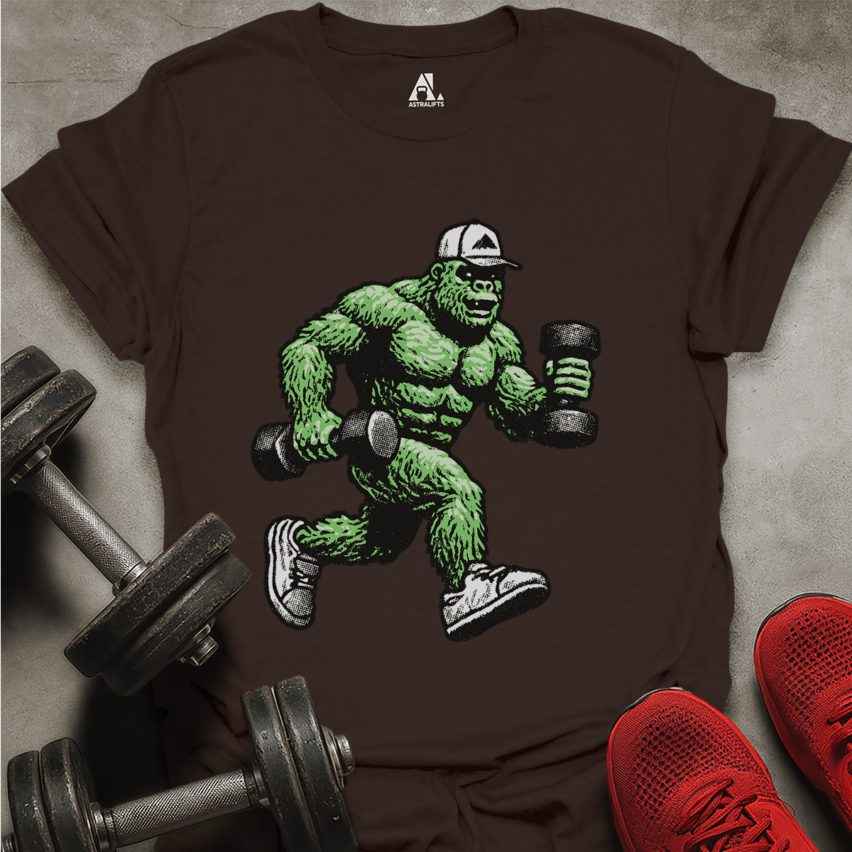 Green Big Foot T-Shirt