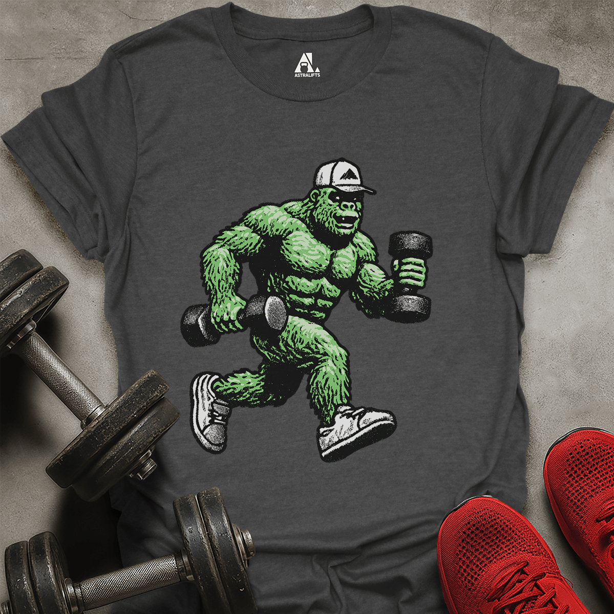 Green Big Foot T-Shirt