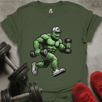 Green Big Foot T-Shirt