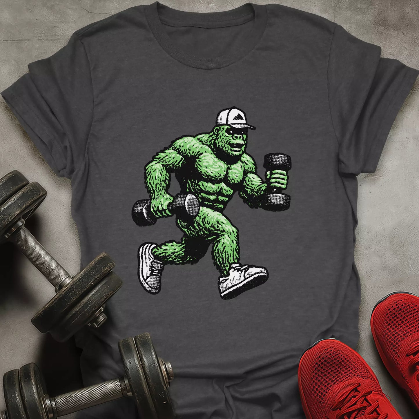 Green Big Foot T-Shirt