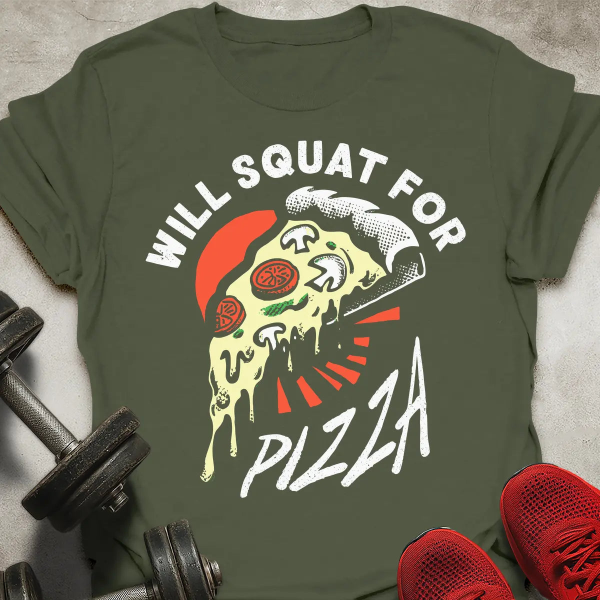 Squat For Pizza T-Shirt