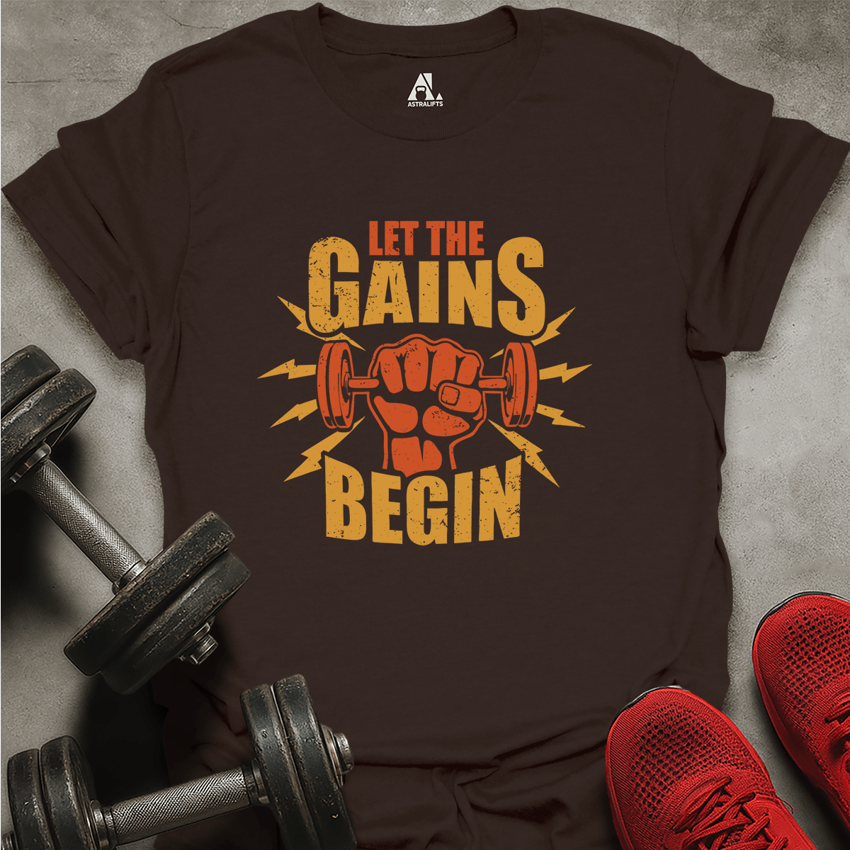 The Gains Begin T-Shirt